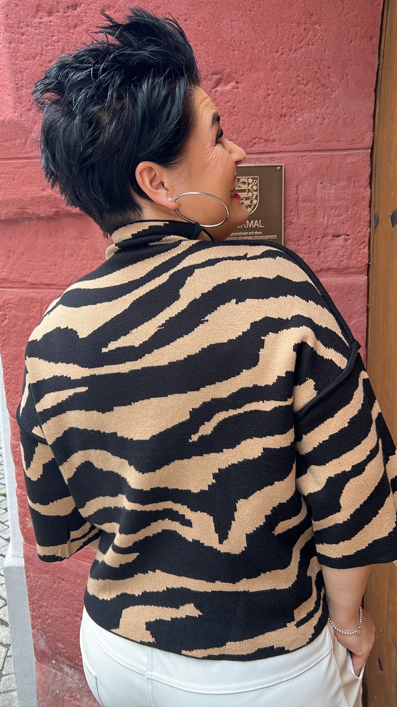 Pullover LAMINA (Schwarz/Camel)