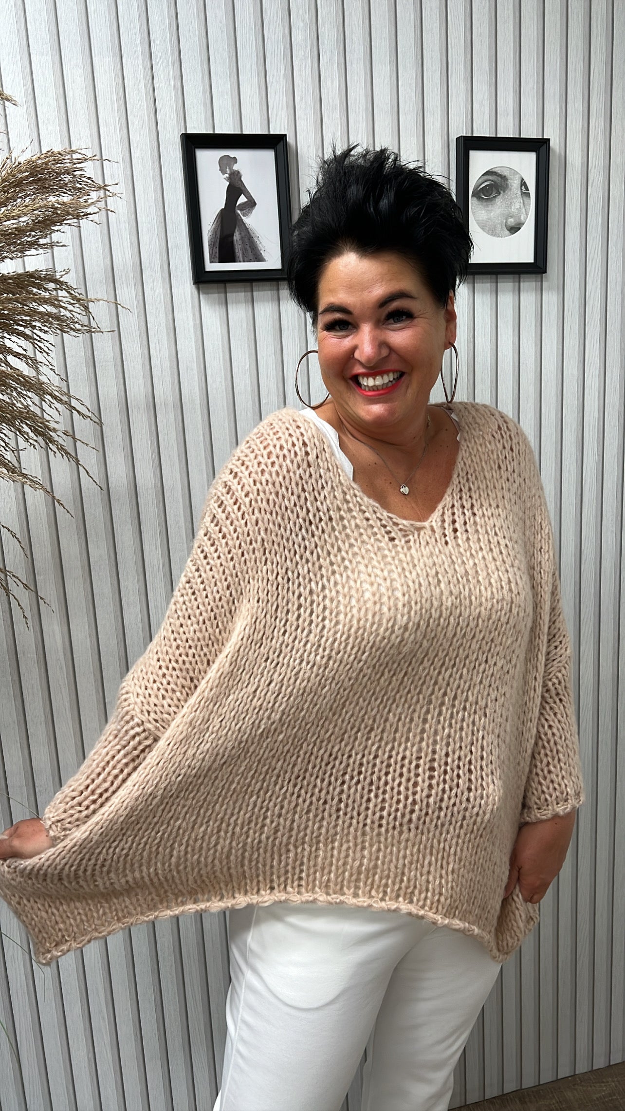 Oversize Pullover PATRICIA (Puder)