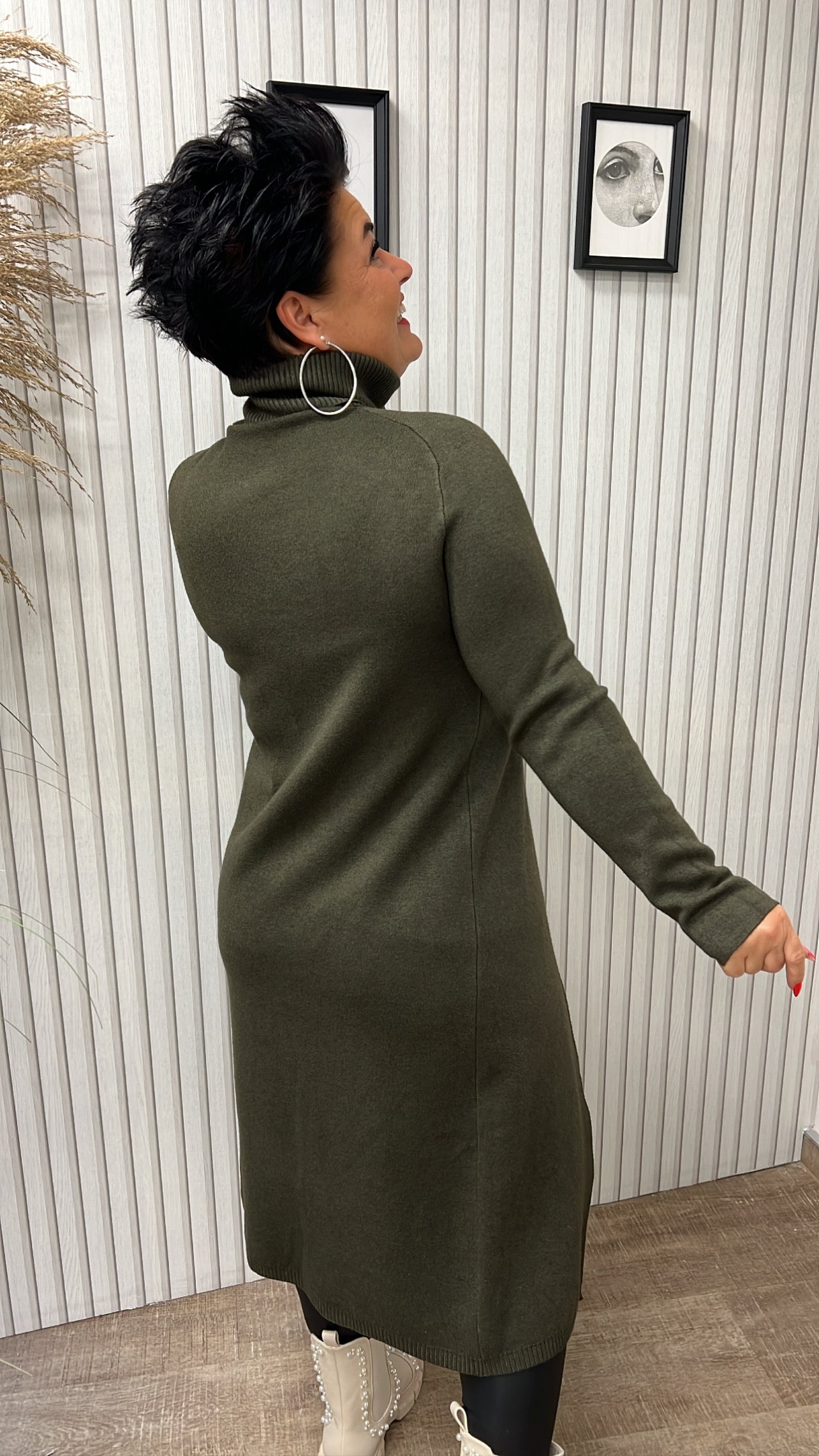 Longpullover JULIETTE (Khaki)