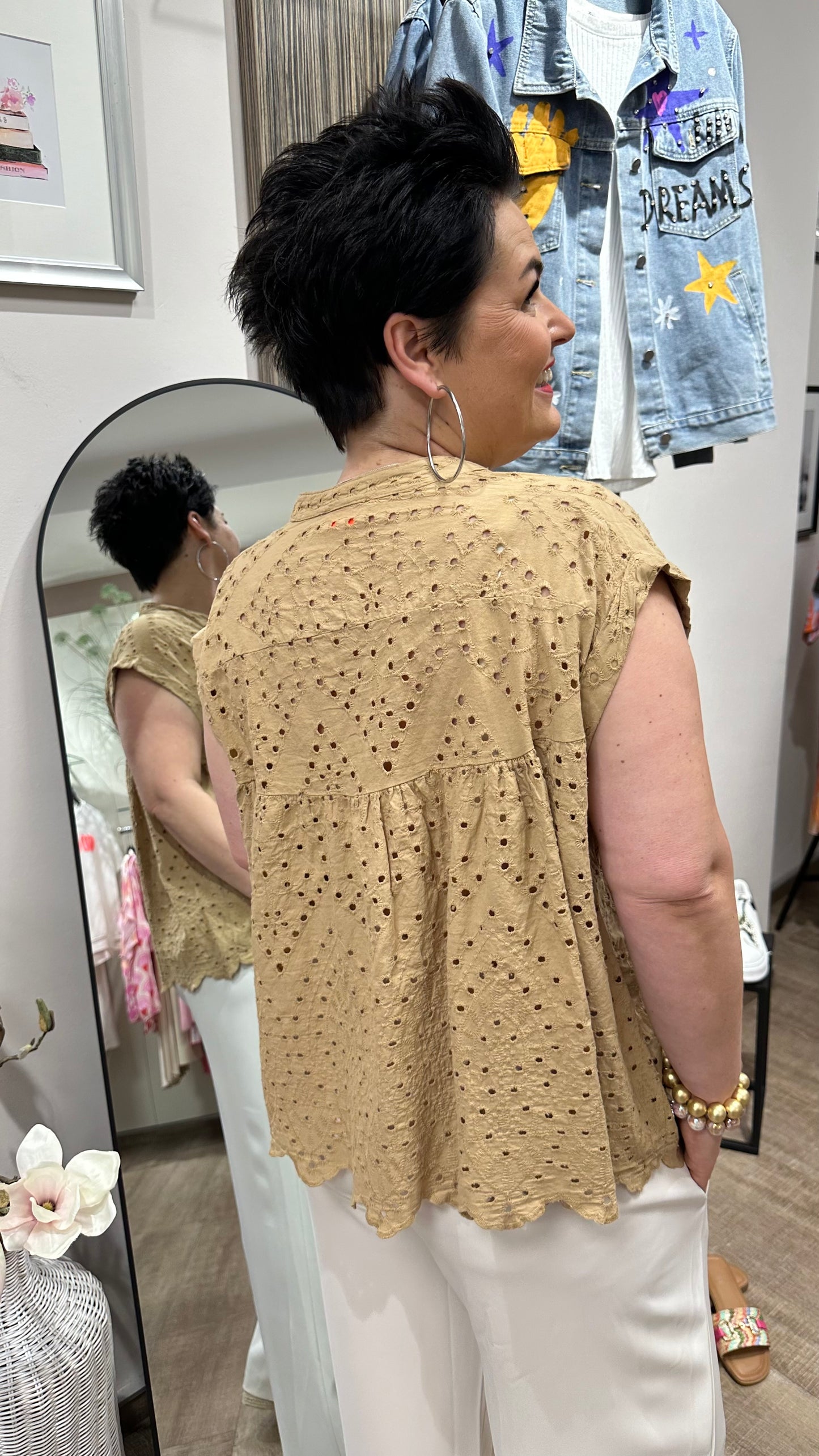 Bluse LEA (Camel)