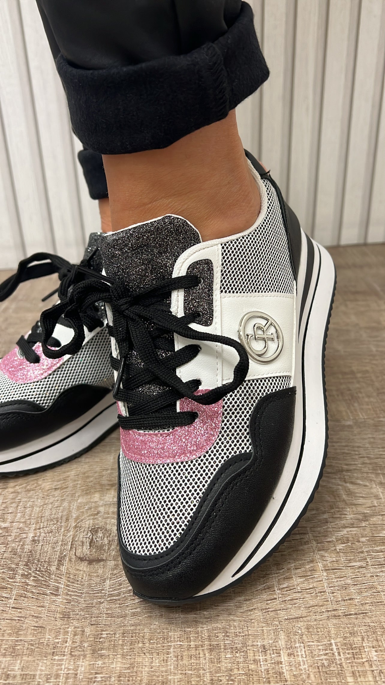 Sneaker GLITTER (Schwarz)