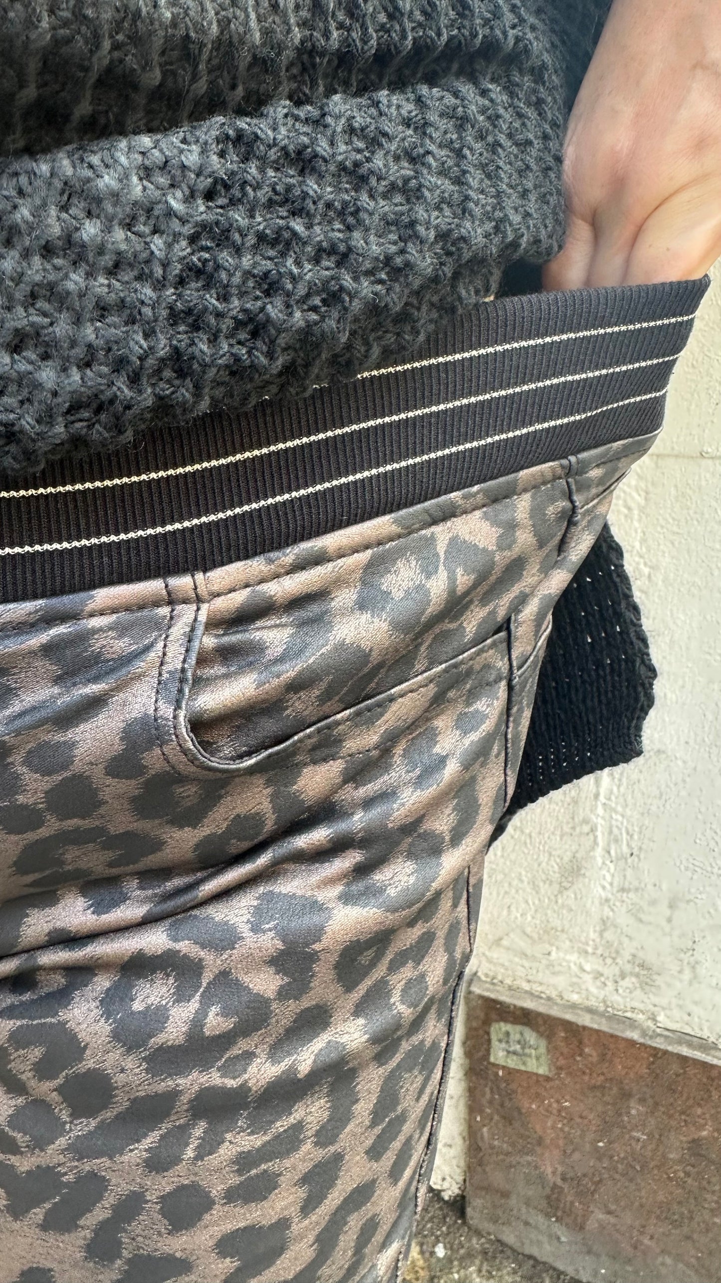 Joggpant AISHA (Schwarz/Taupe)