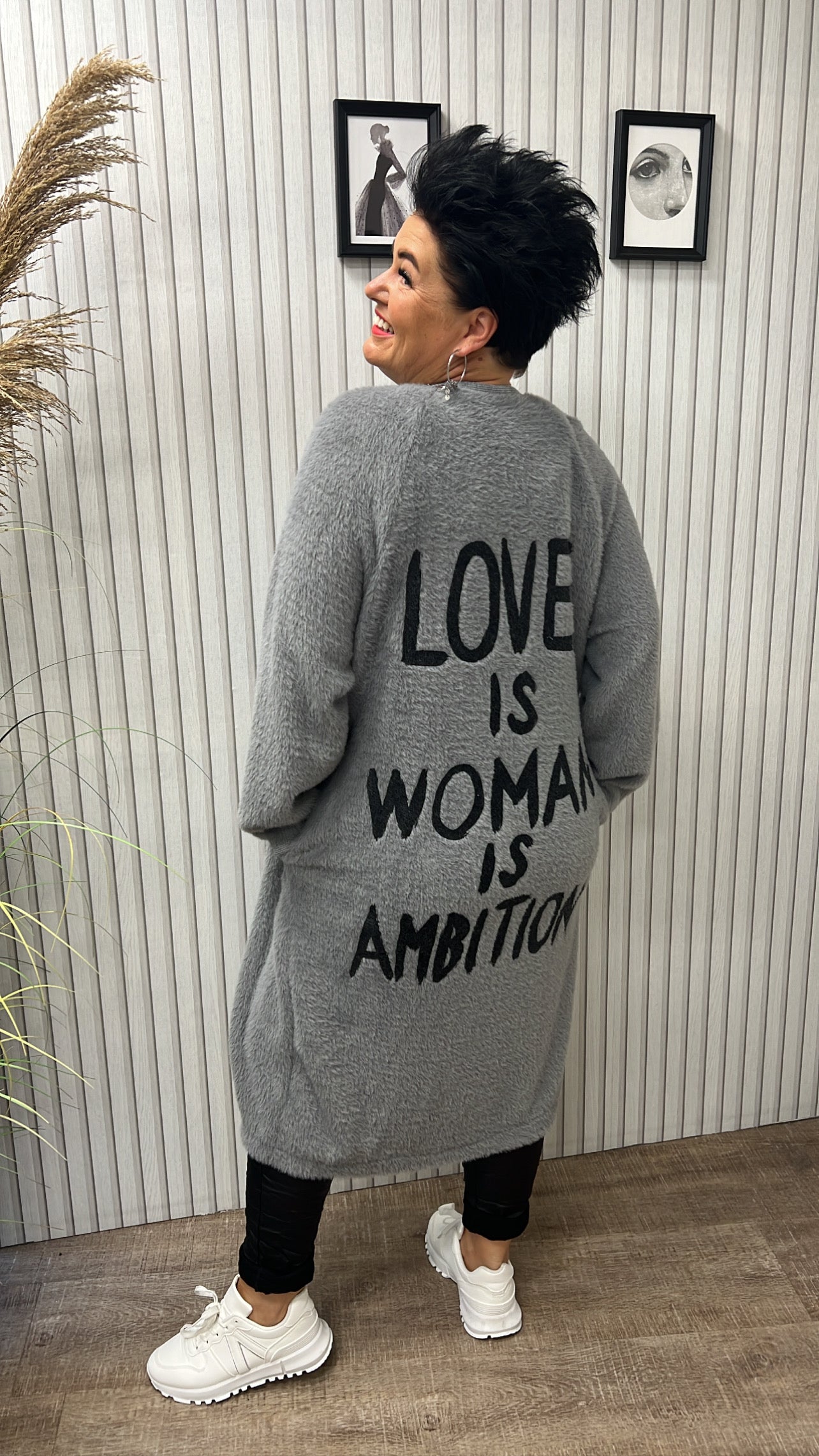 Cardigan AMBITION (Grau)