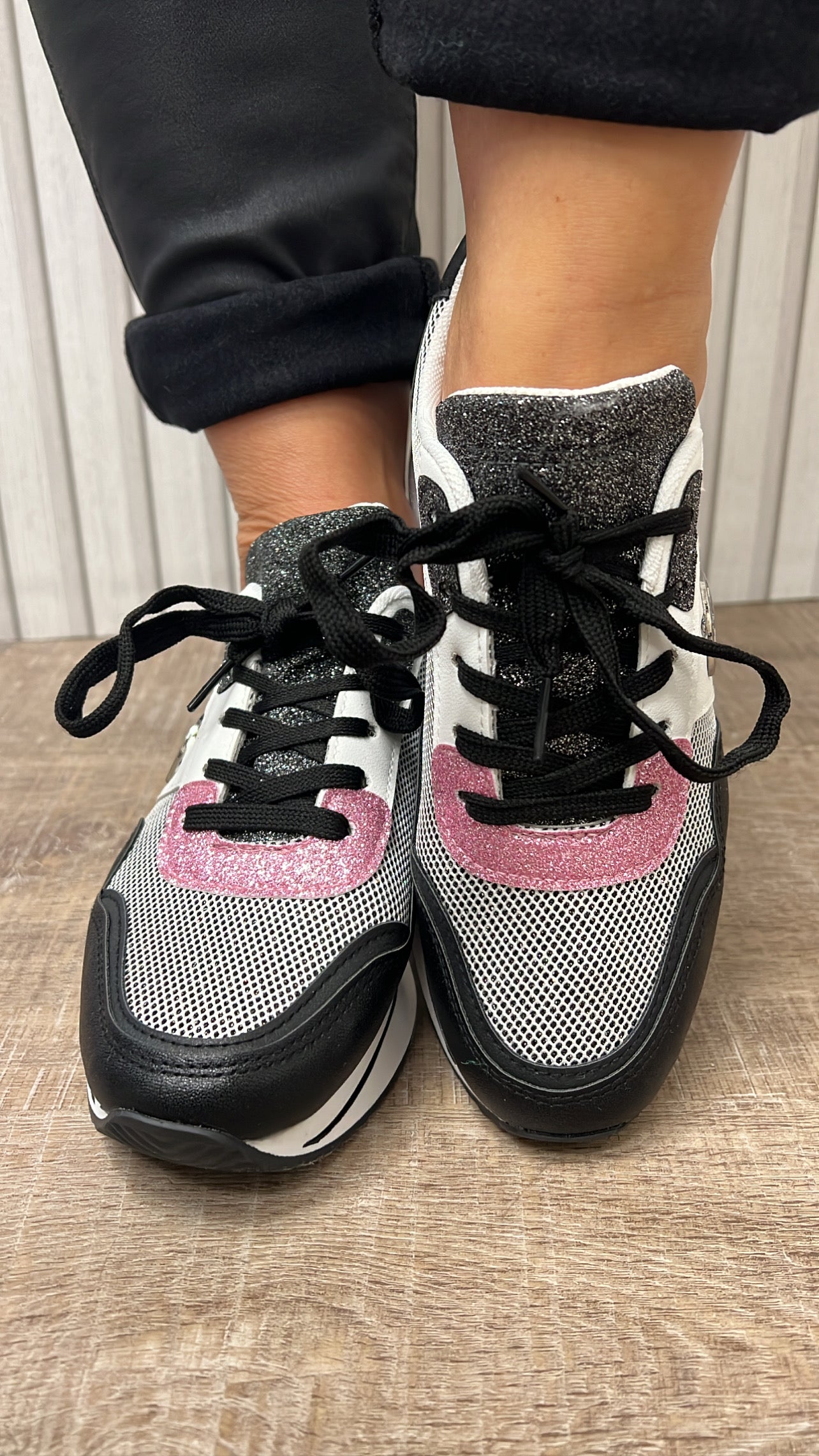 Sneaker GLITTER (Schwarz)