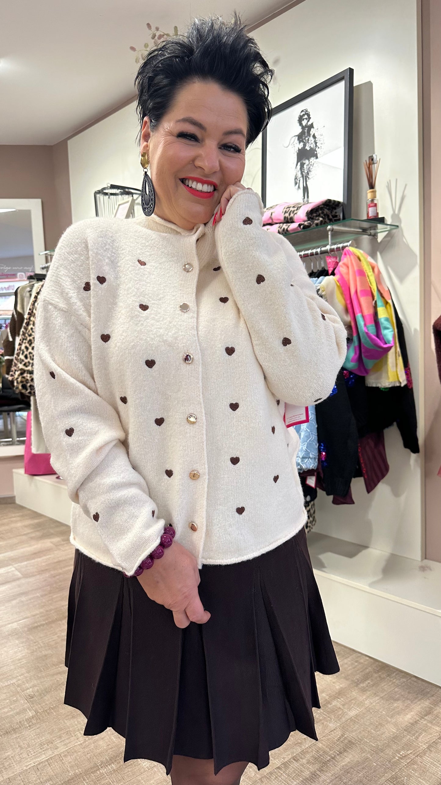 Cardigan HEART (3 Farben)