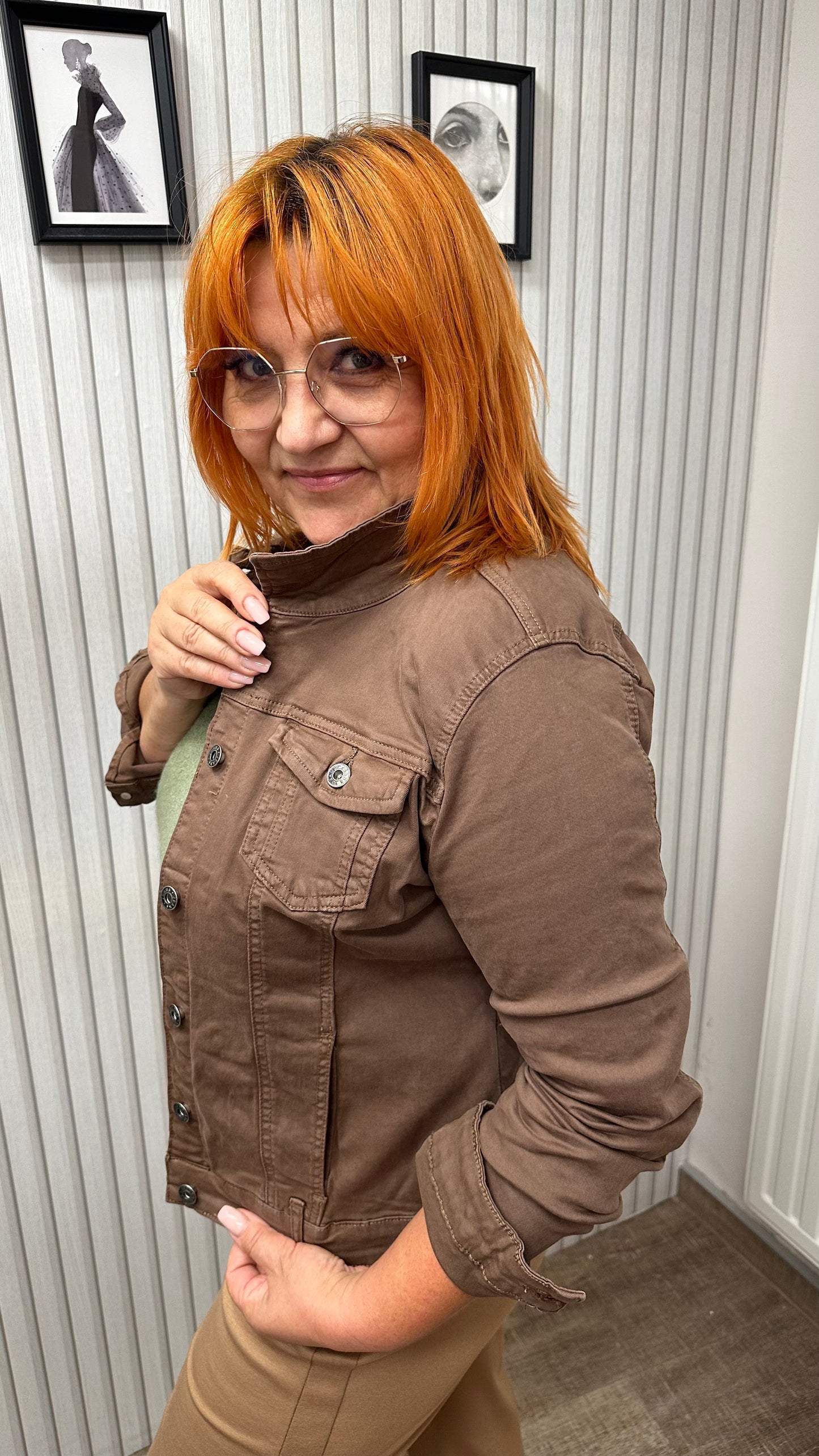 Jeansjacke BROWN