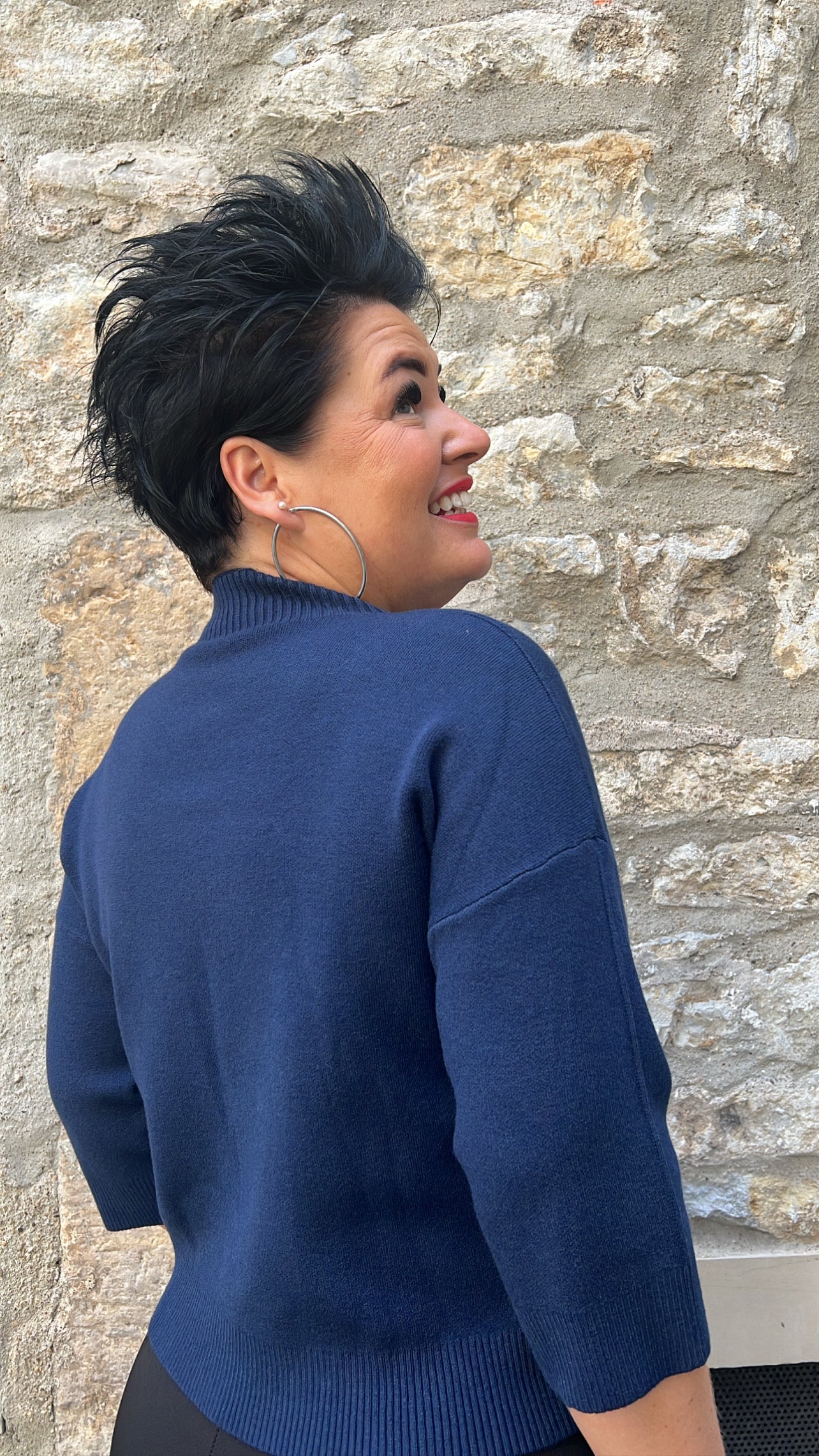 Boxy Pullover SELLI (Marine)