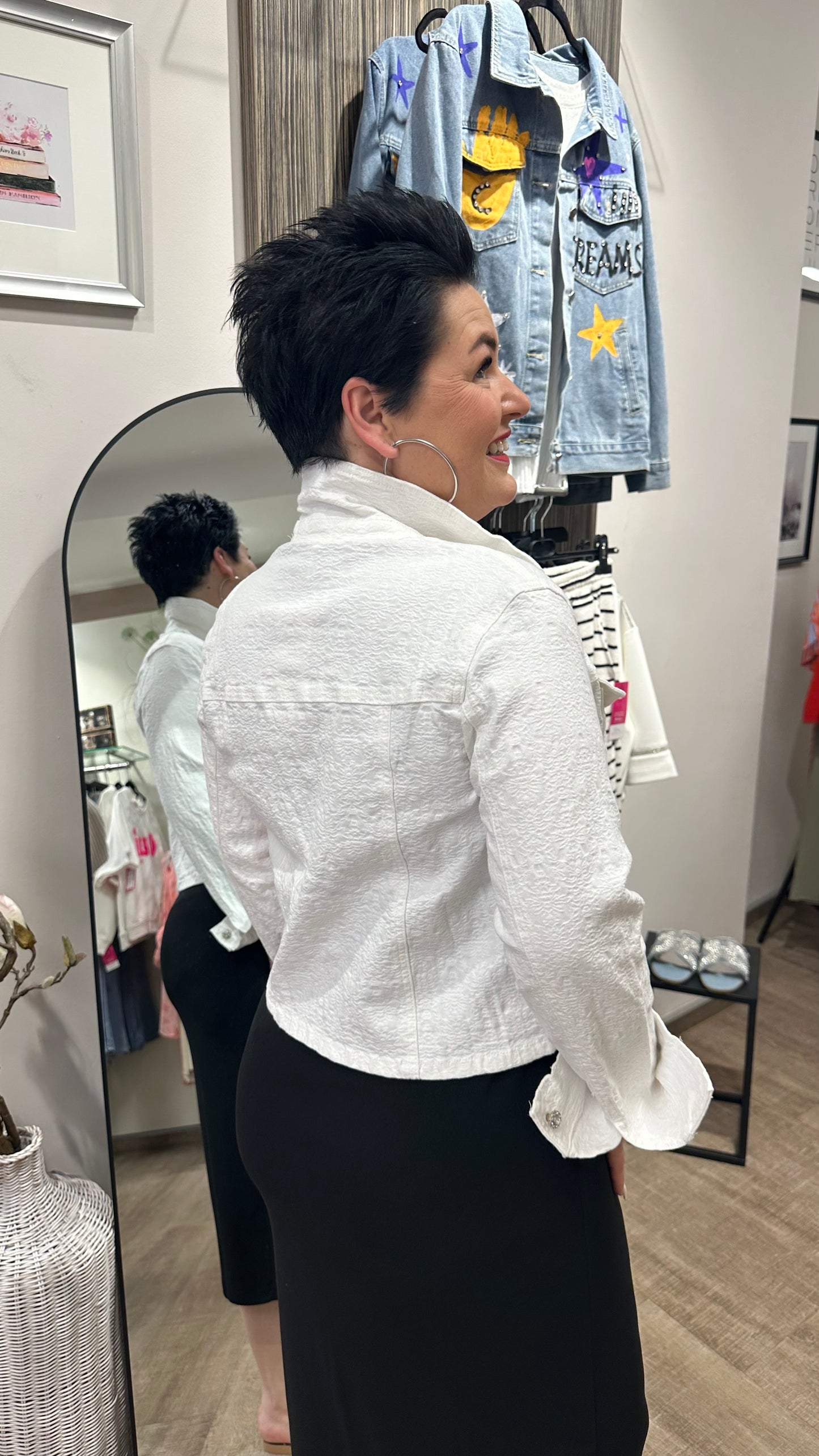 Jeansjacke WHITE
