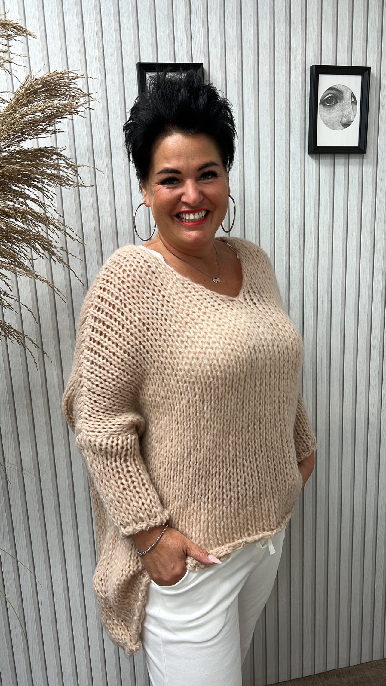 Oversize Pullover PATRICIA (Puder)