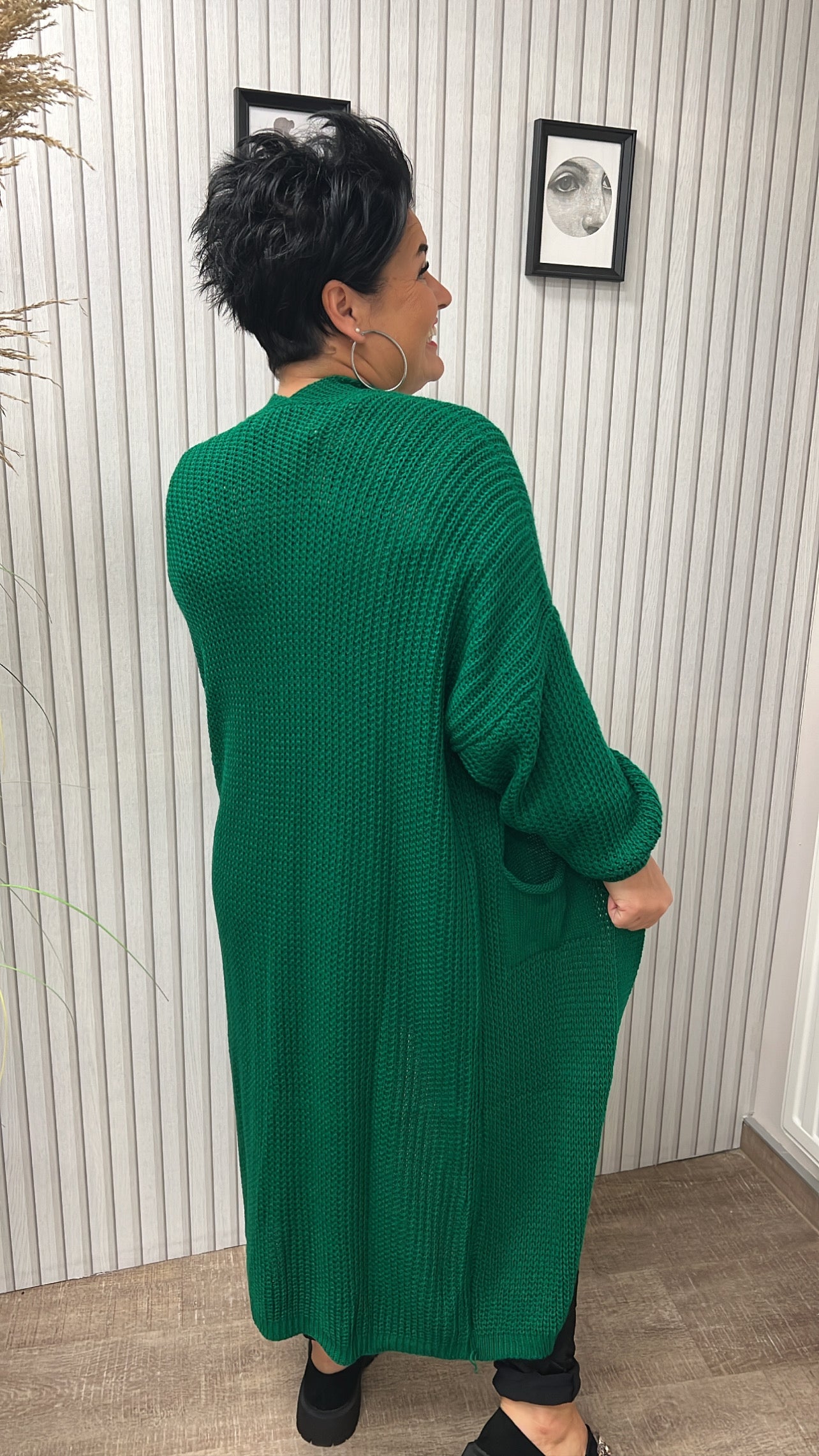 Cardigan DORO (Smaragdgrün)