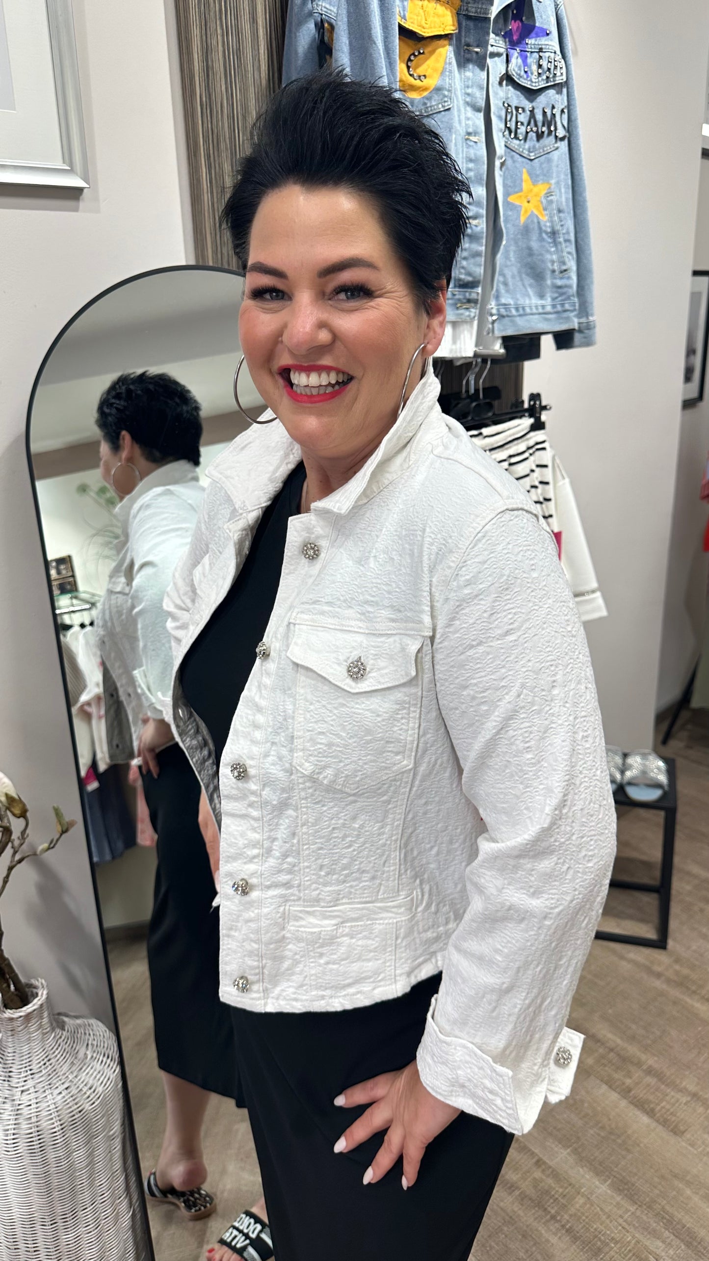 Jeansjacke WHITE