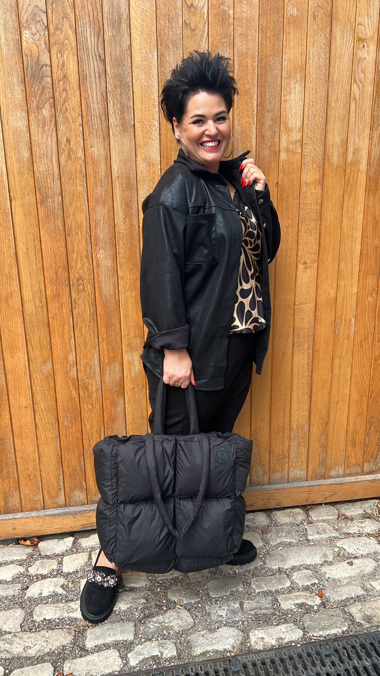 Hemd Bluse VANNY (Lederoptik)