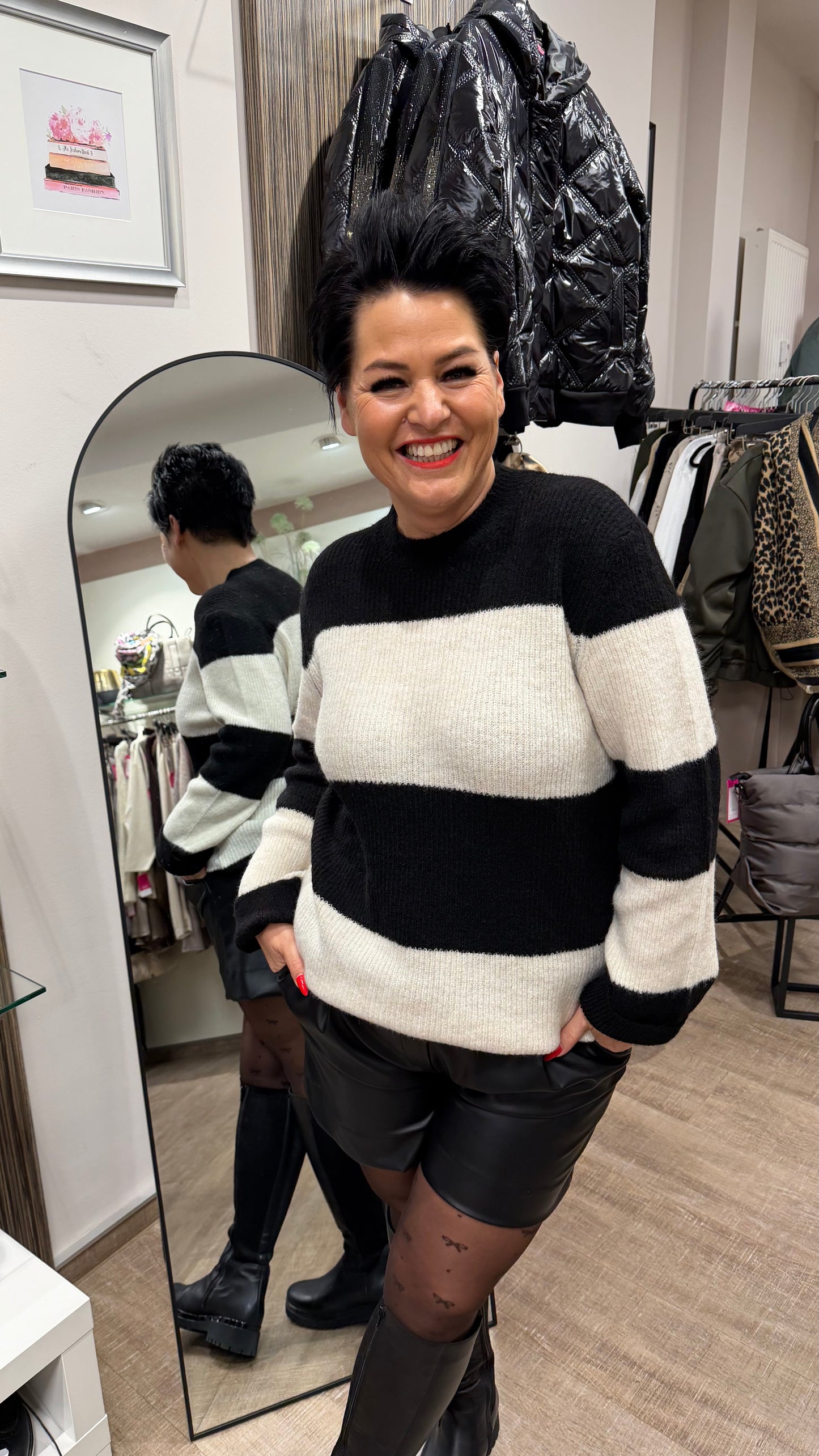 Strickkleid/ Longpullover LAURI (2 Farben)