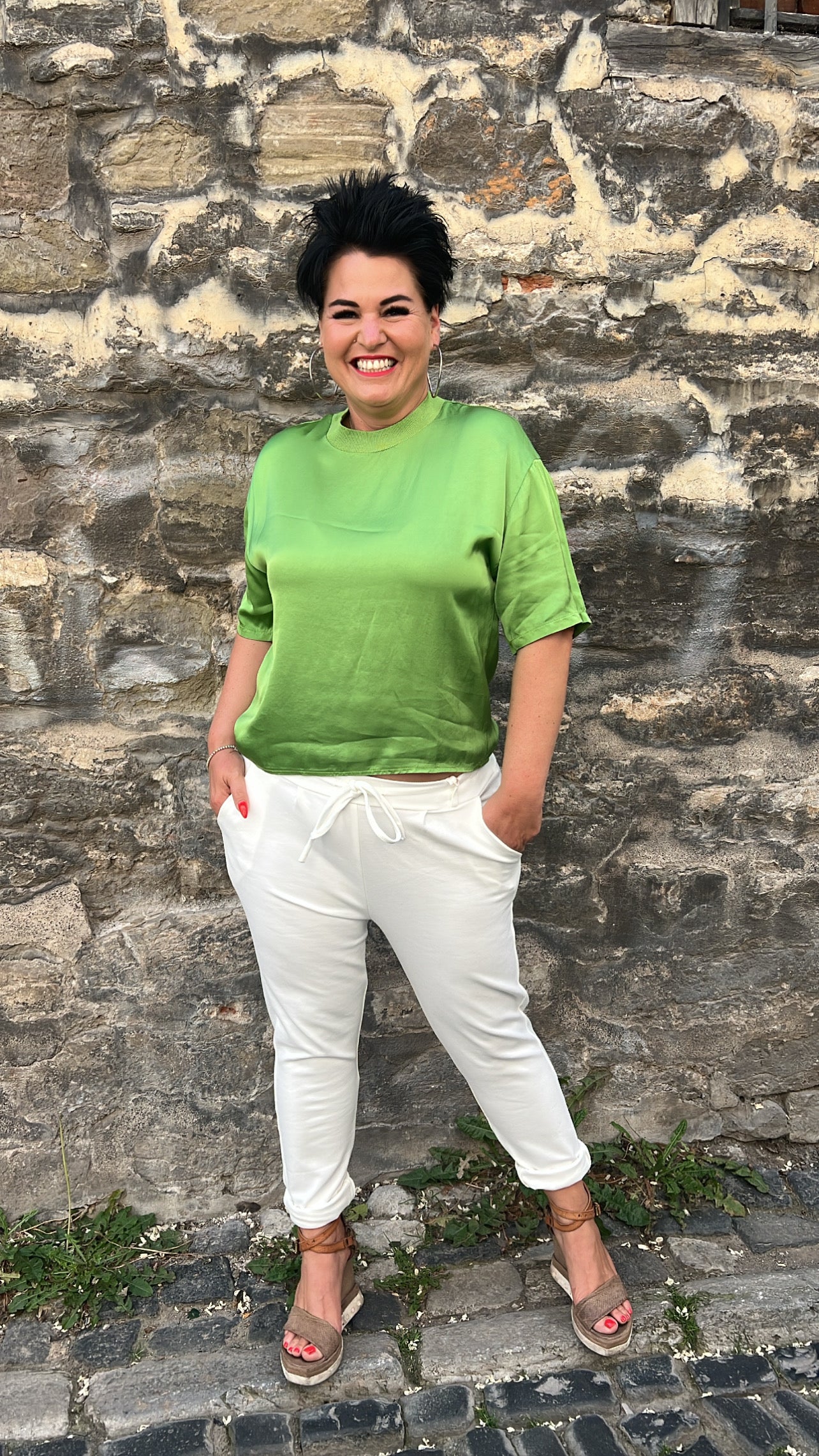 Stoffhose ANNA (Weiß)