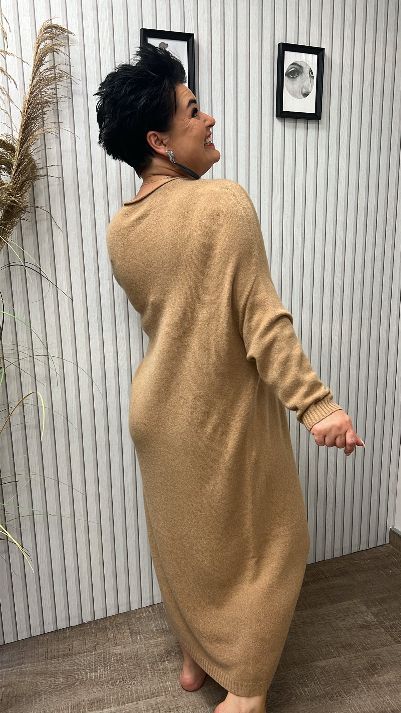 Strickkleid KATE (Camel)