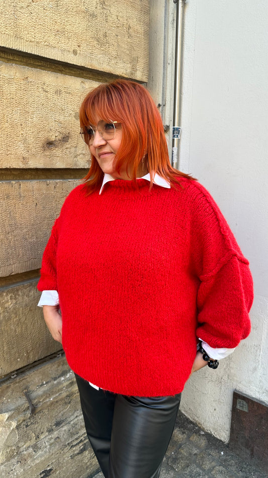 Oversize Pullover KIRA (Rot)