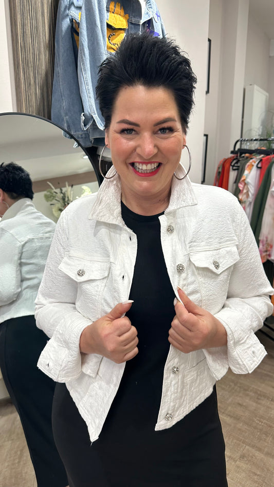 Jeansjacke WHITE