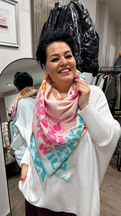 Dreiecksschal HEART (2 Farben)