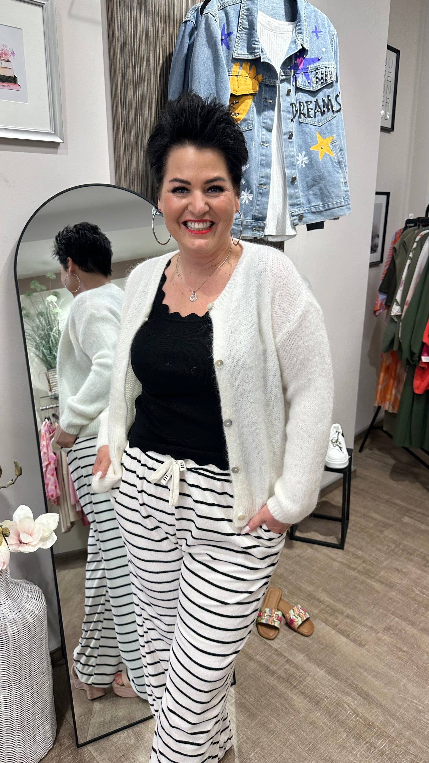 Strickjacke ALVA (Creme)
