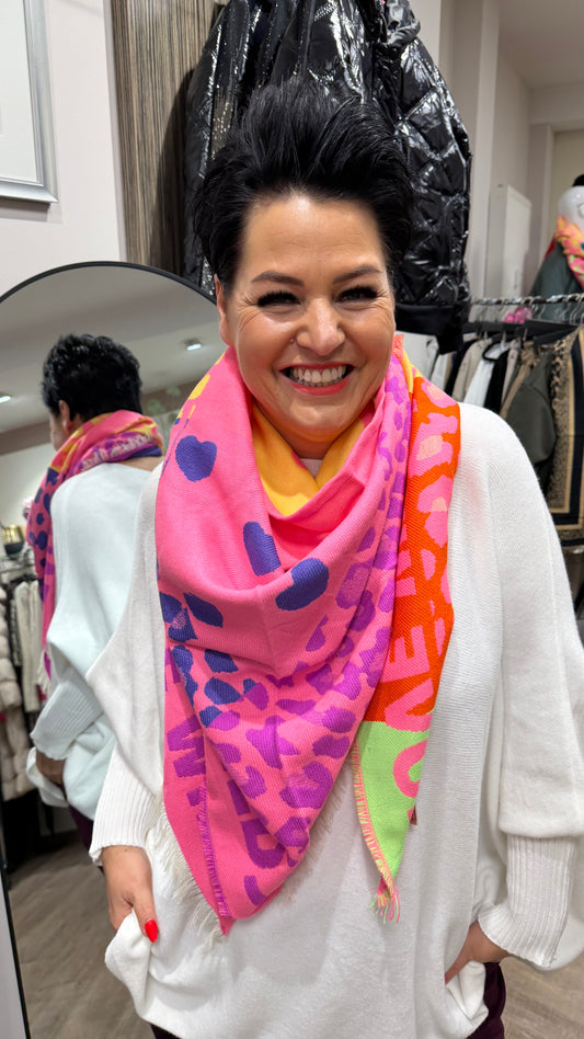 Dreiecksschal HEART (2 Farben)