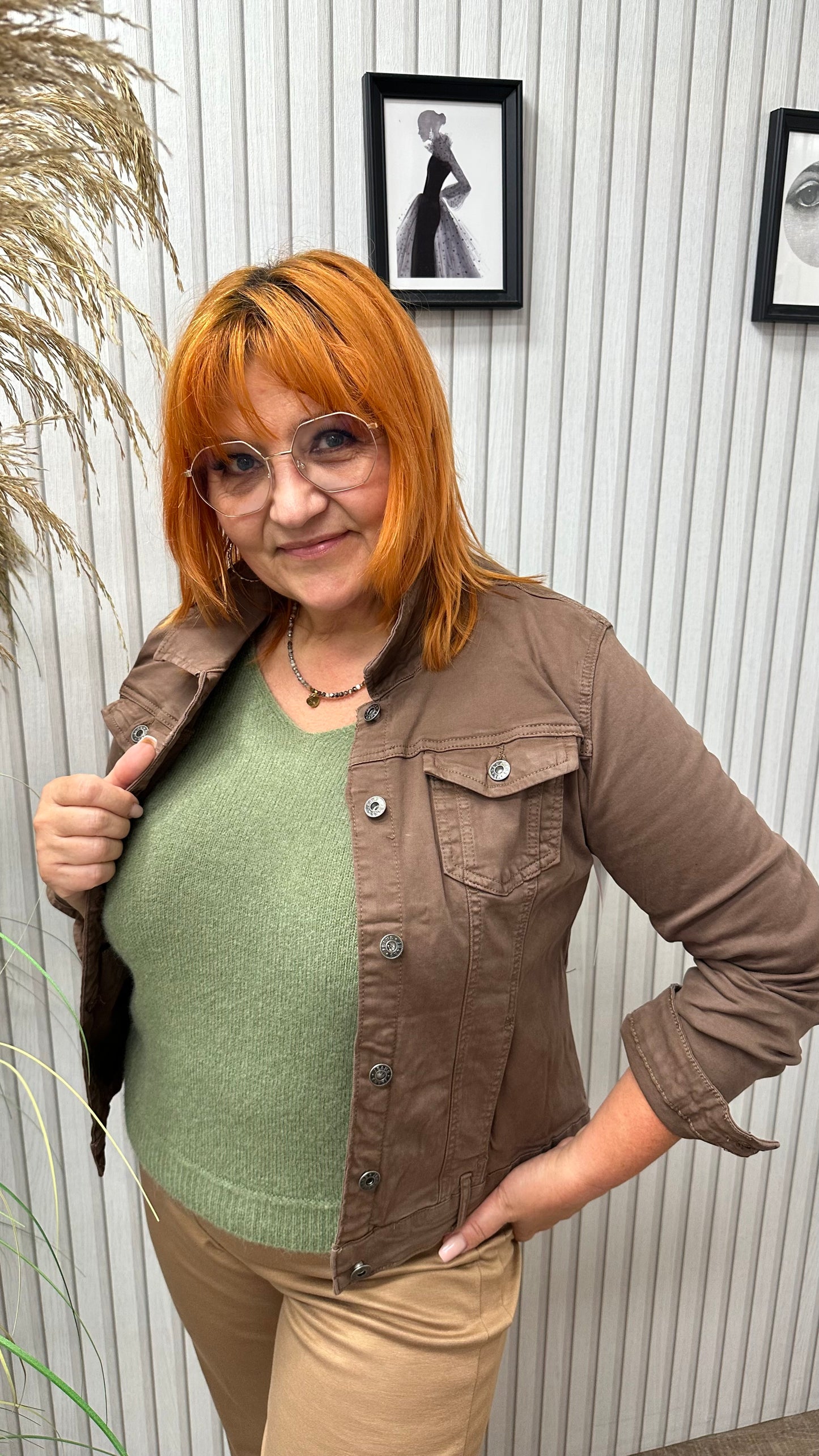 Jeansjacke BROWN