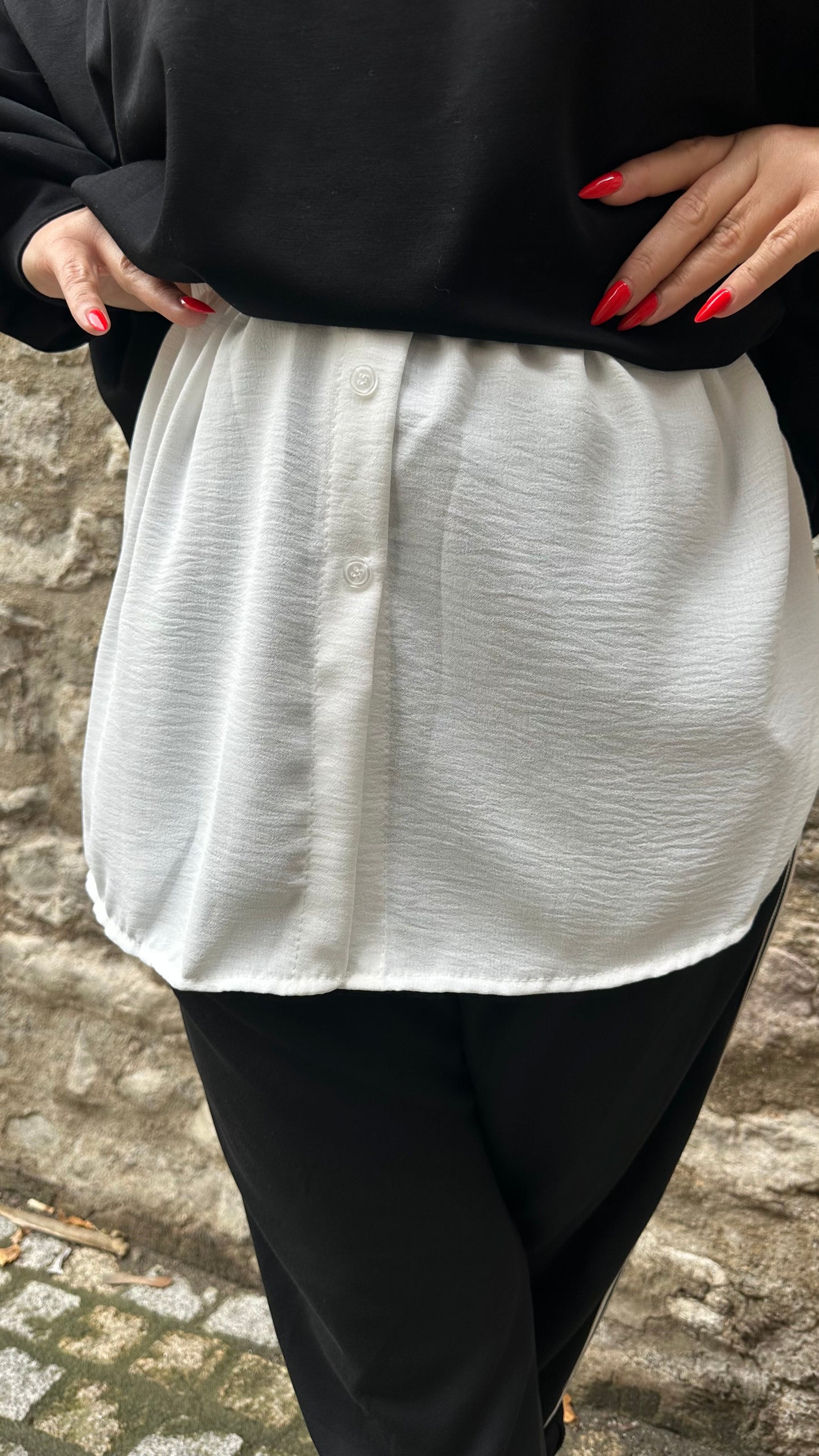 Bluseneinsatz CARLA (3 Farben)