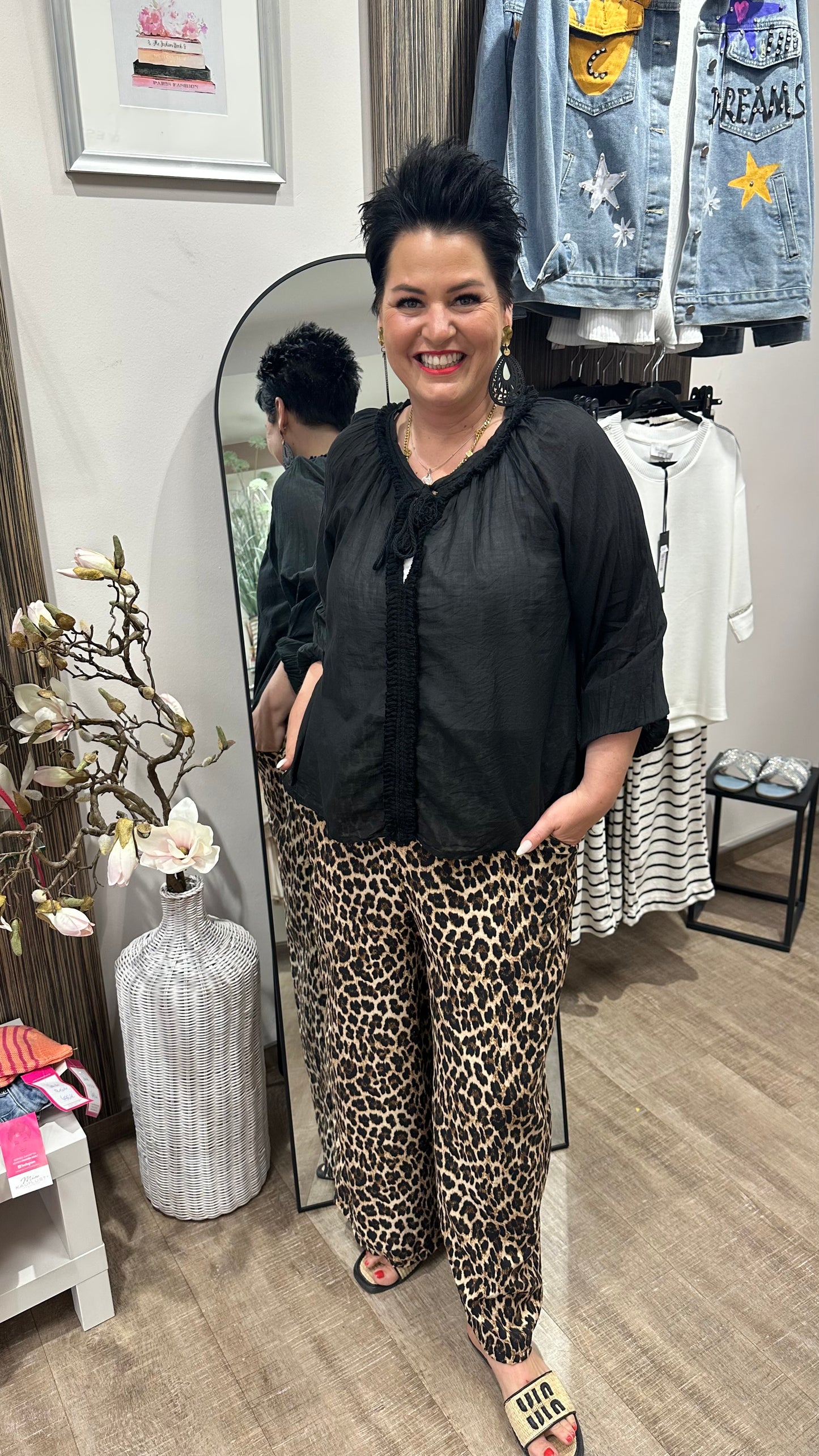 Bluse SINA (Schwarz)