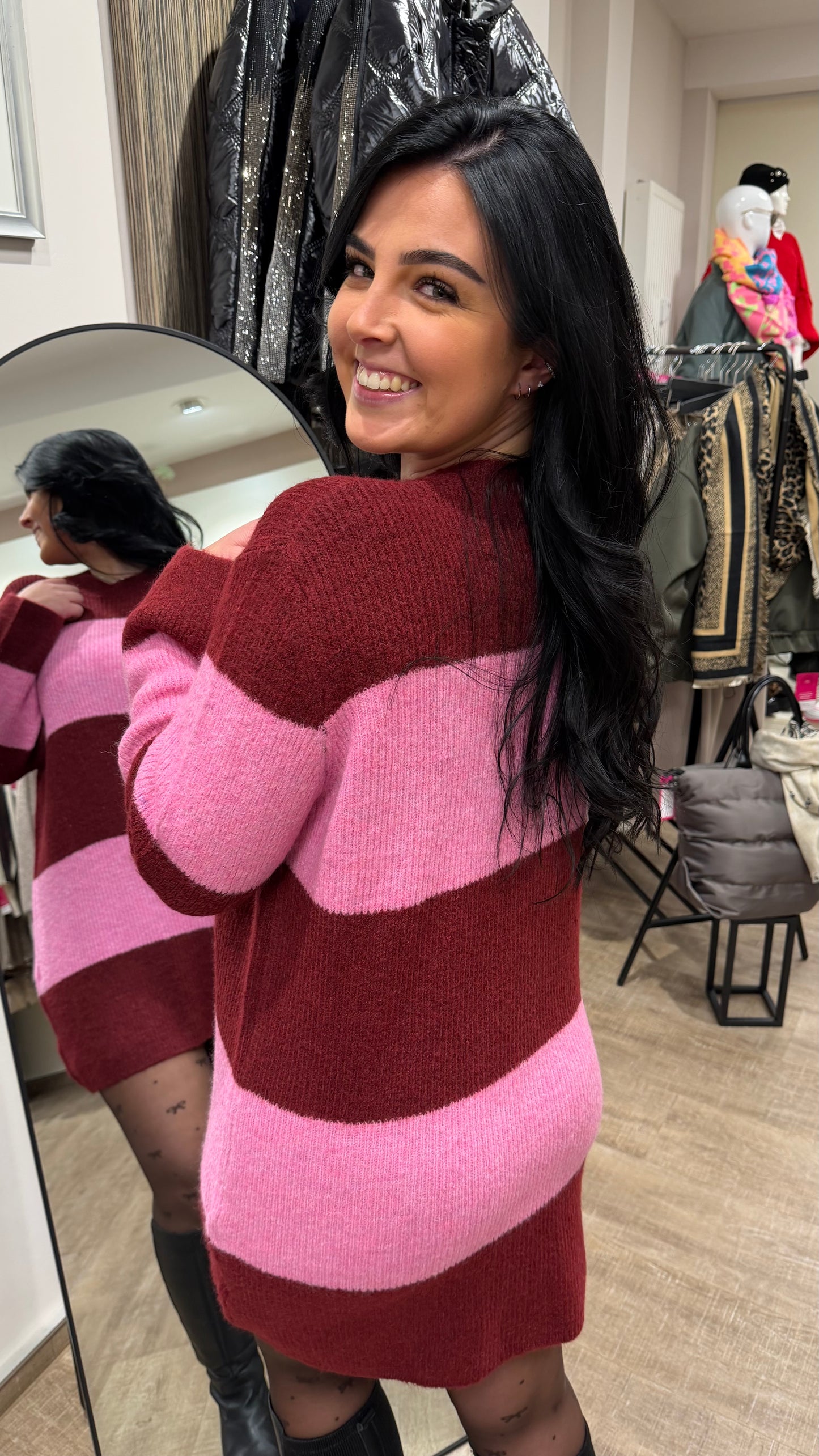 Strickkleid/ Longpullover LAURI (2 Farben)