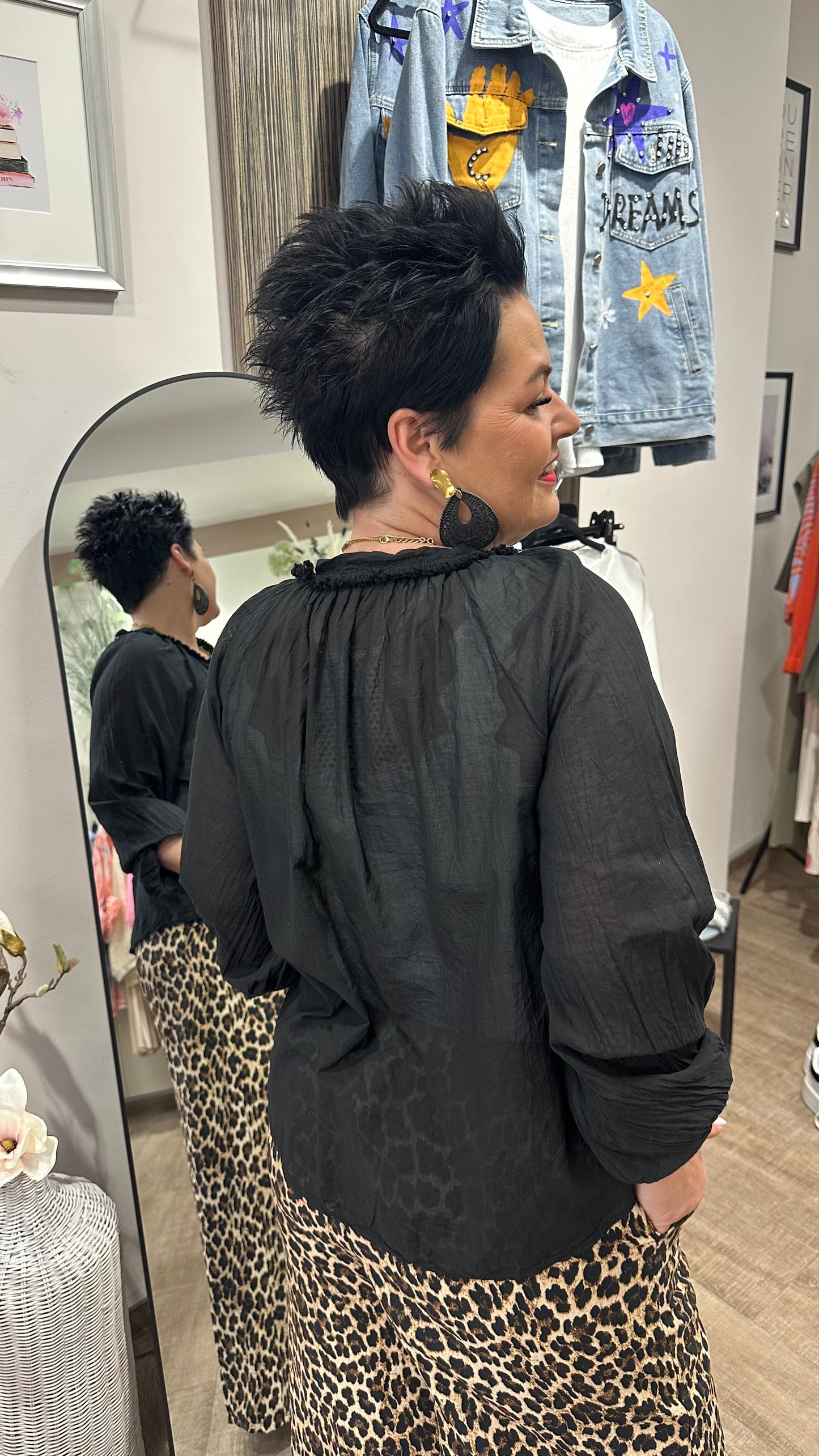 Bluse SINA (Schwarz)