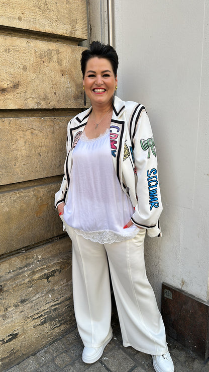 Long Top LIANE (Weiß)