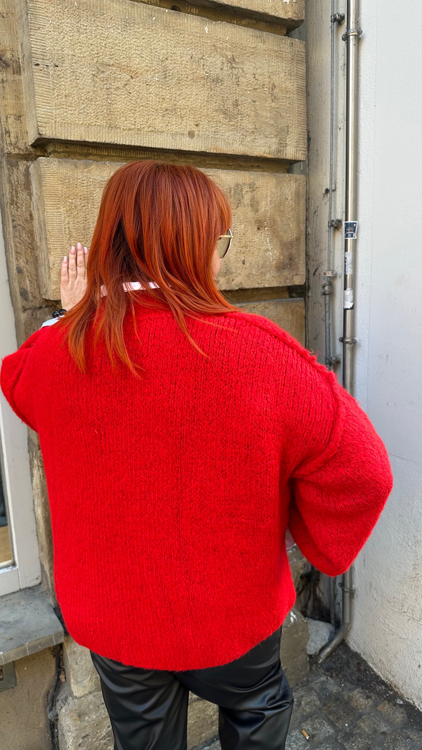 Oversize Pullover KIRA (Rot)