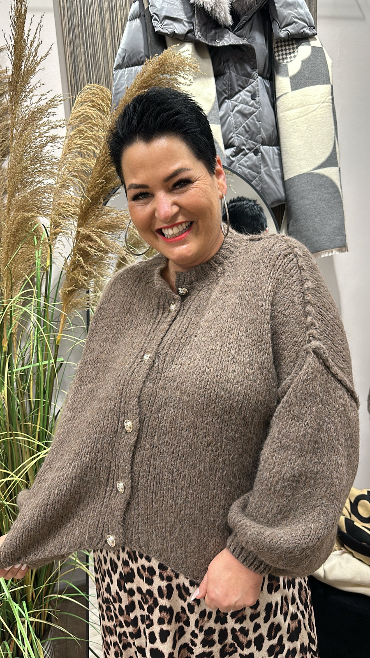 Cardigan KAIRA (Taupe)