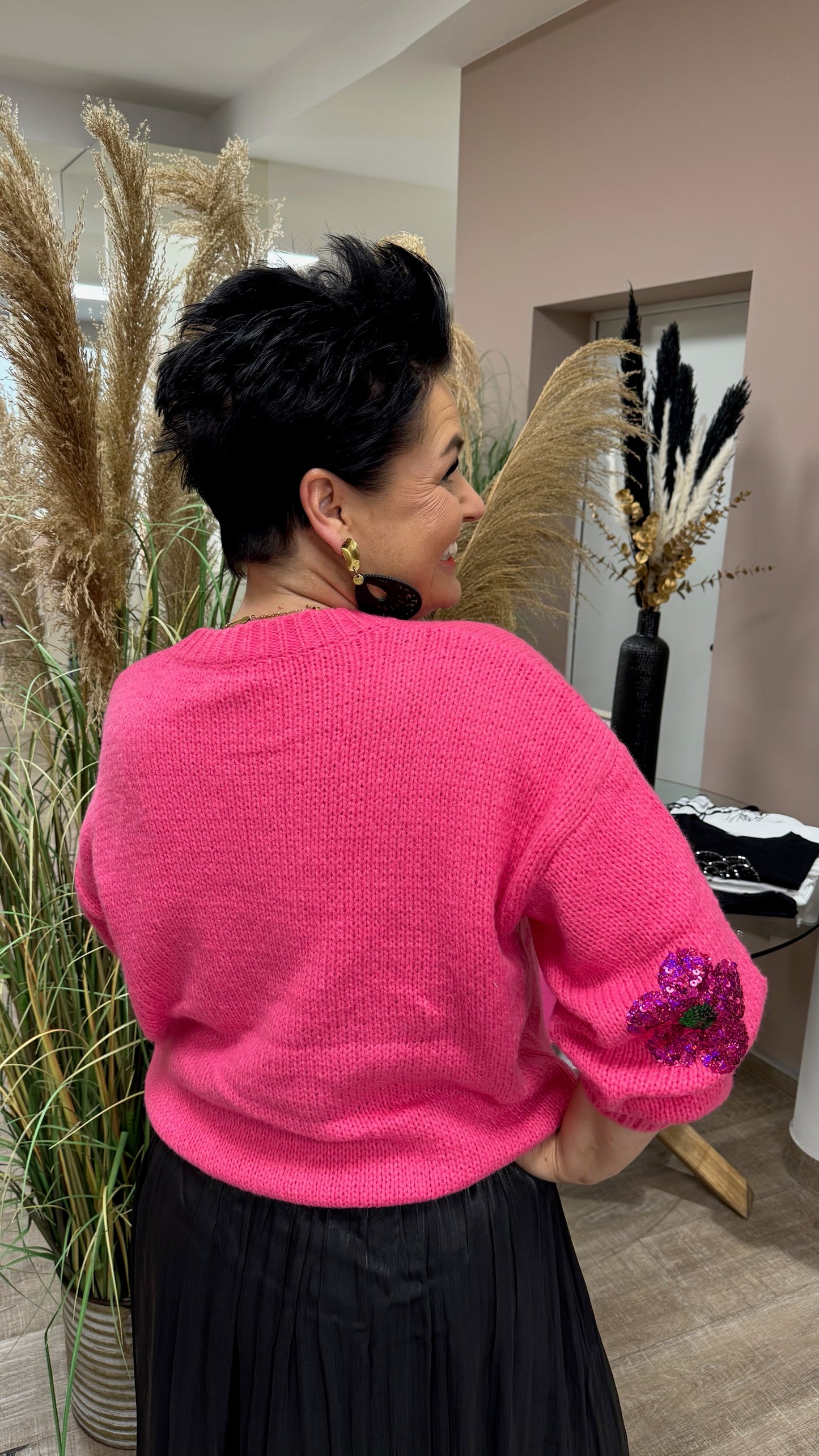 Strick FLOWER (Pink)